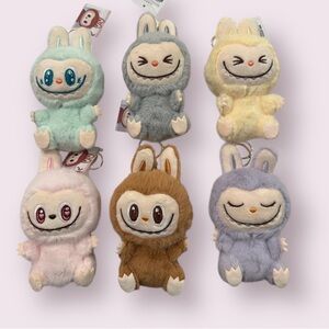 Adorable Plush Bunny Keychain - Multicolor $15 each